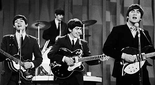 Beatles uppträder i Ed Sullivans Show 1964